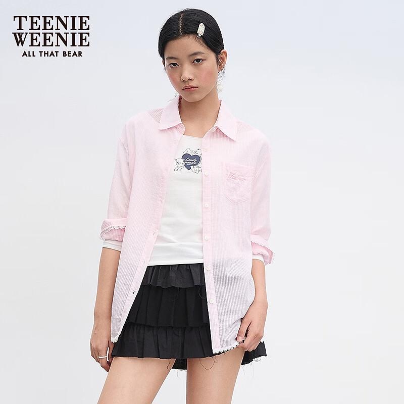 Teenie Weenie Bearnova French Lace Stripe Long-Sleeve Shirt S