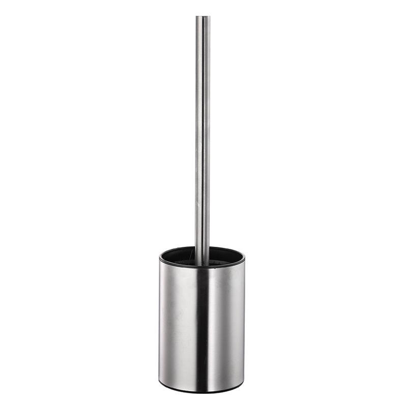 Wall-Mounted Stainless Steel Toilet Brush: No Dead Corners, No Punching Required, Perfect for Home Bathroom Cleaning.