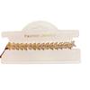 Light Luxury Zircon Flower Bracelet For Women With Copper Material And Wheat Pattern