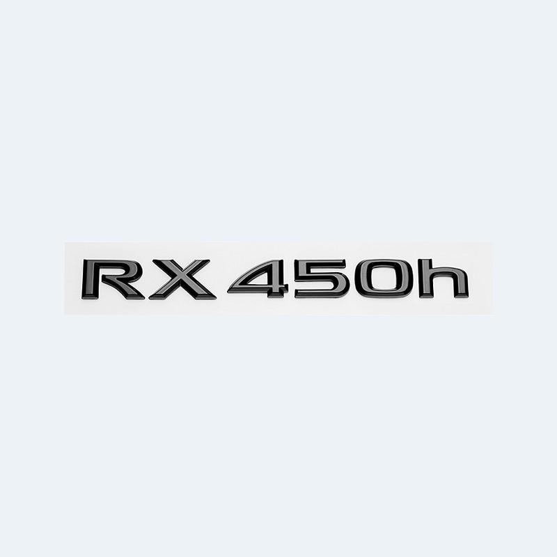 3D ABS Gloss Black Car Rear Trunk Badge Sticker For Lexus RX Series RX200t RX270 RX300 RX350 RX450h RX450hL HYBRID Emblem