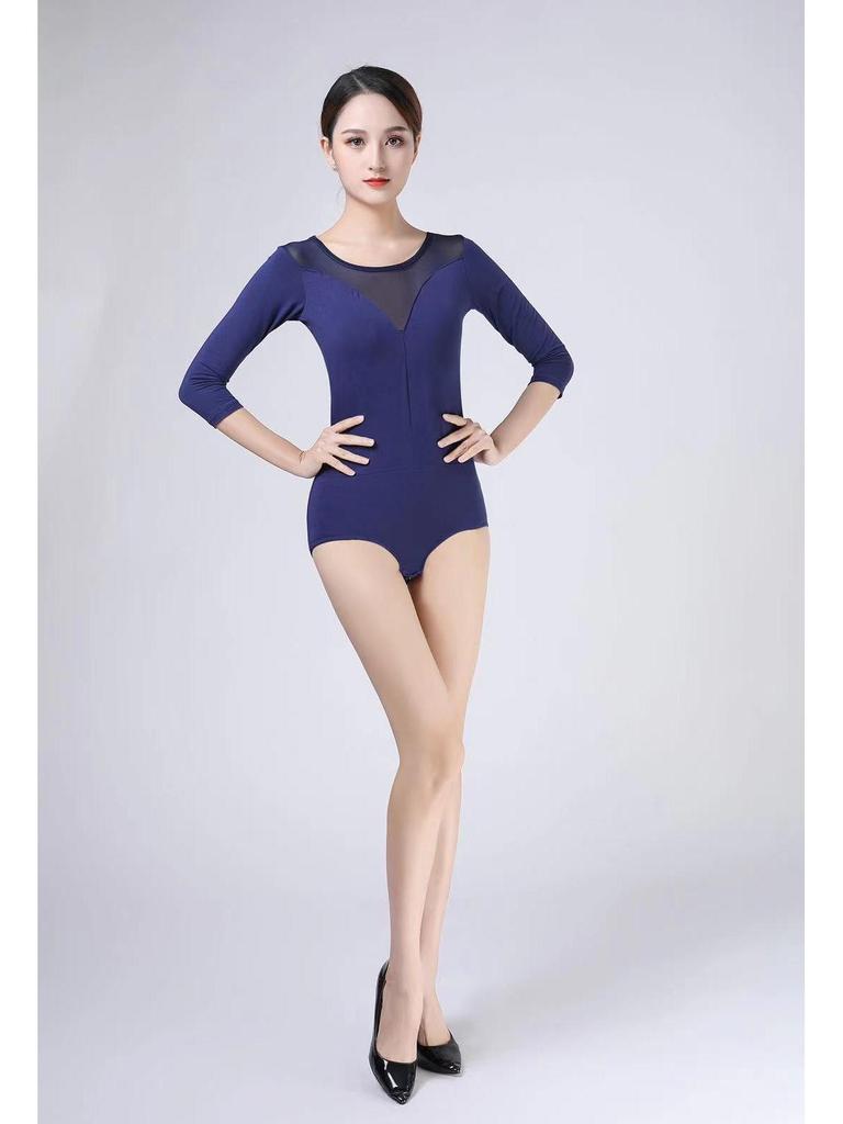 2023 Mesh Bodysuit Set for Dance and Posture Training - Sexy, Elegant, and Slimming