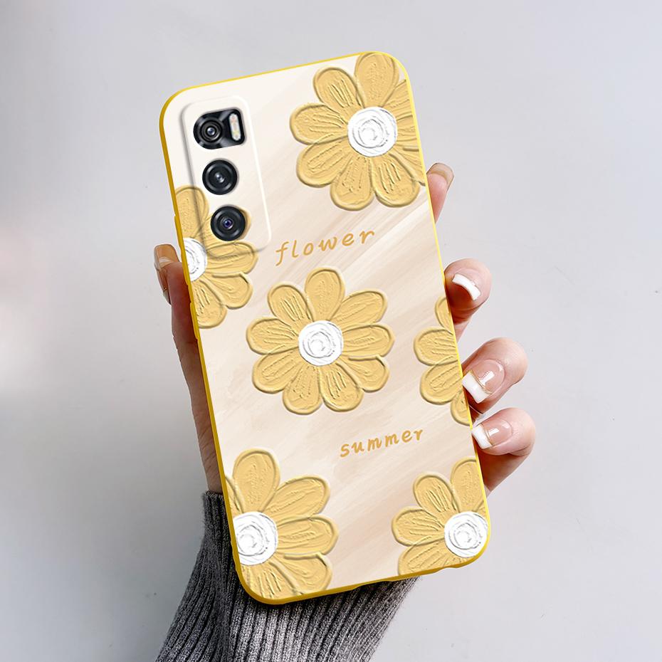 For Vivo V20 SE Case Vivo Y70 Phone Case V20SE Cute Rabbit Panda Painted TPU Soft Cover V2022 V2023 Camera Shockproof Back Coque