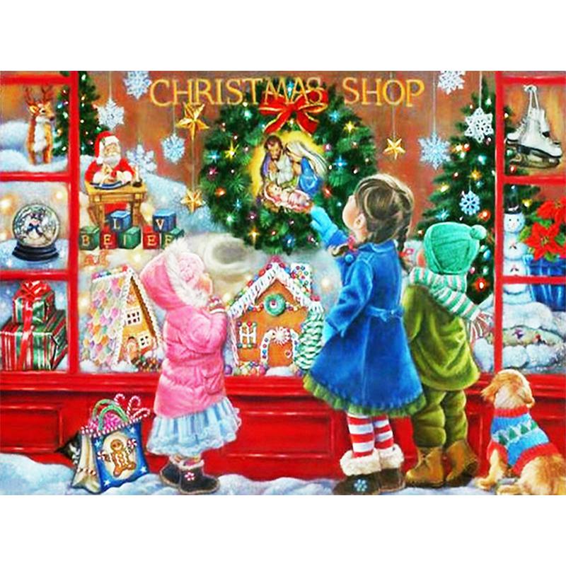 5D Diy Diamant Pictura Peisaj Desene Animat Copii Kit Cusatura Cruce Broderie Rotunda Complet Mozaic Artă Imagine De Decor Strass