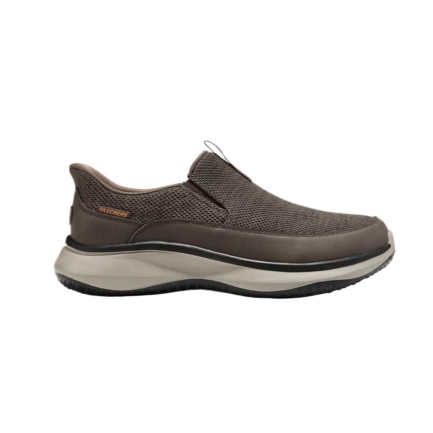 Skechers Slip-Ins Classic Comfortable Breathable Low-Top Walking Shoes Men Sneaker 211330-CHOC