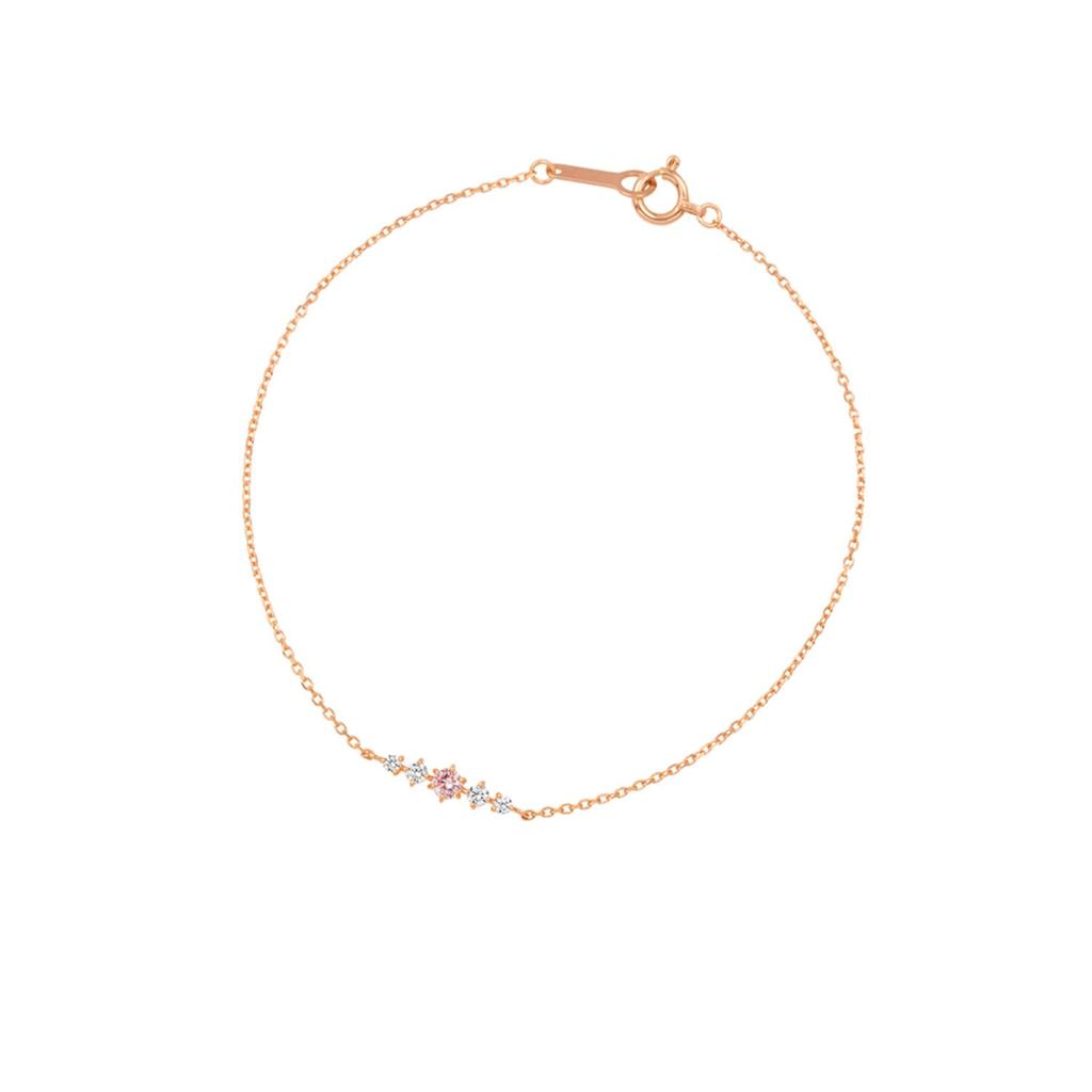 Official K10 Pink Gold Bracelet with Jewelry Case Simple and Elegant Anniversary Gift for Women 4℃ 11191-613-3101-00-00