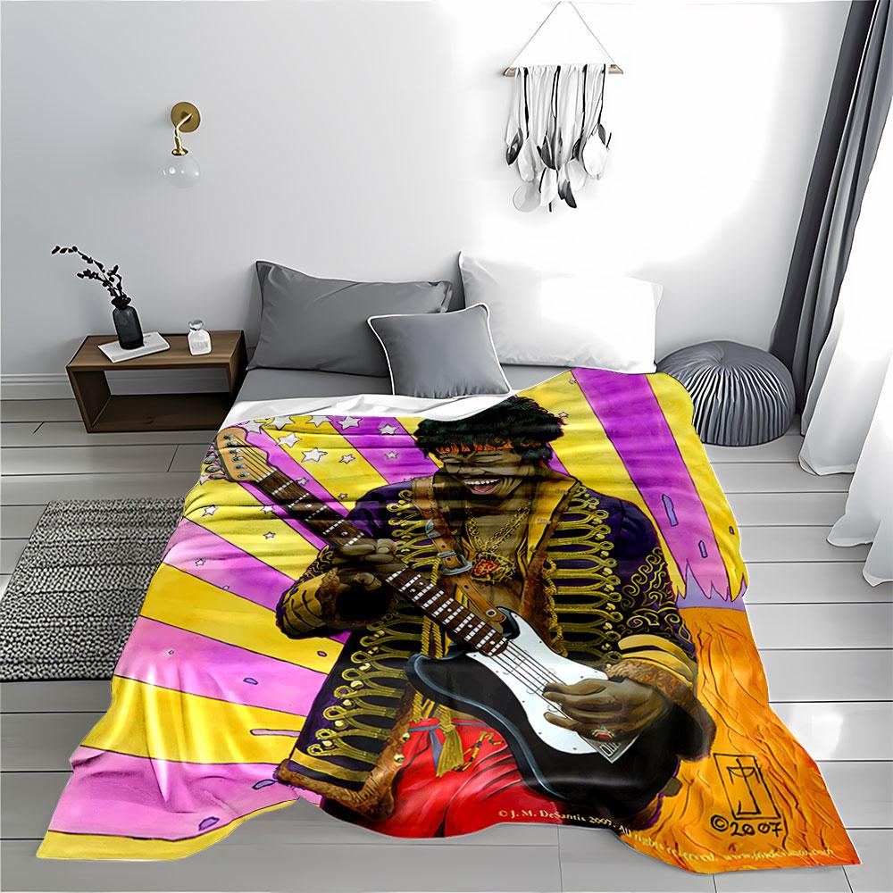 Rock Legend Vibrant Blanket for All Seasons Blanket Lunch Break Throw Gift