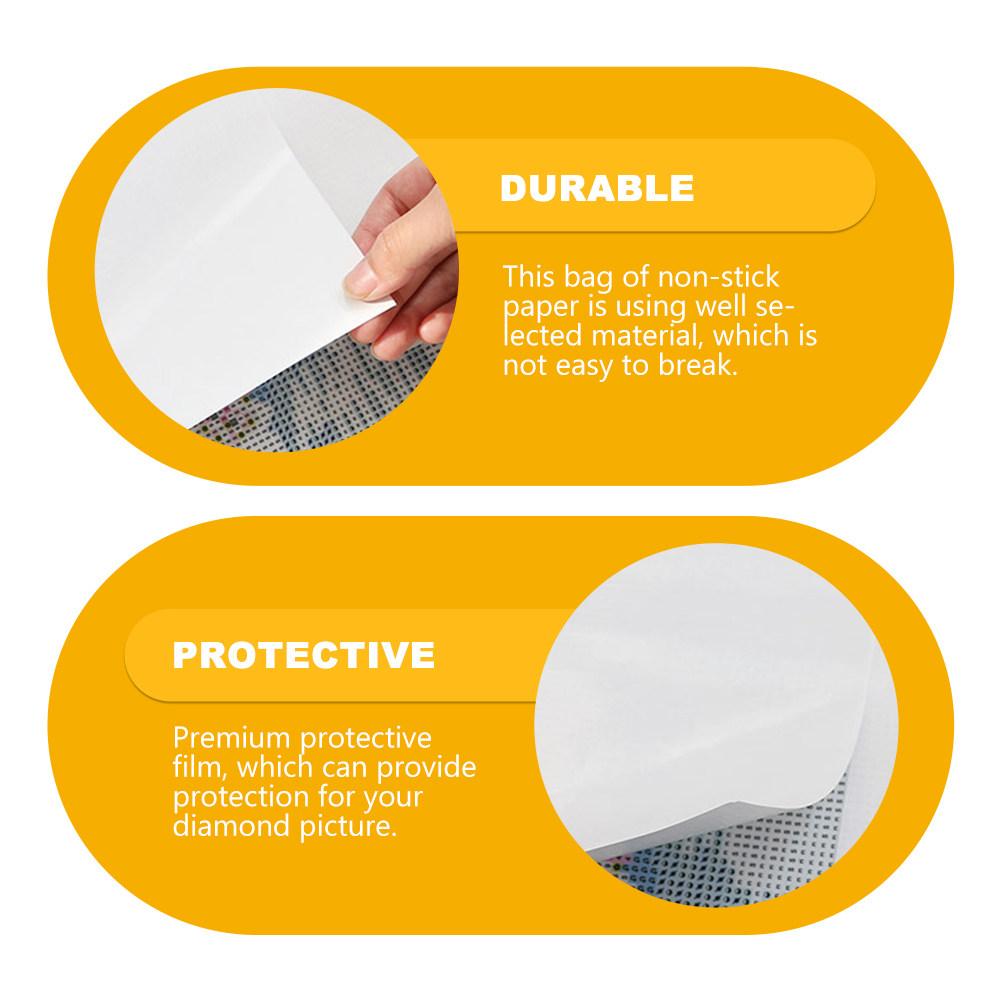 20 Sheets Release Papers for Diamond Drawing A4 Size Non-Stick Protective Films DIY Craft Home Decoration Supplies