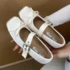 Fashion Sweet Butterfly-knot Mary Jane Shoe Women Retro Square Toe Shallow Ballet Flats Comfort Soft Sole Designer Shoe