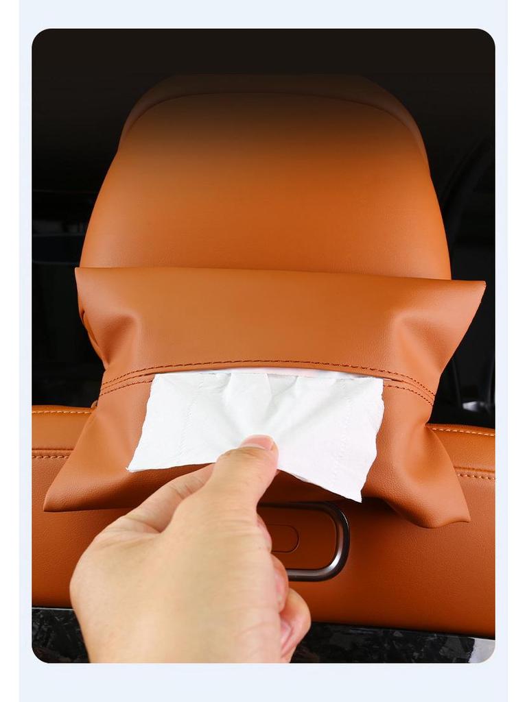 Car Seat Tissue Holder for AITO M9: Armrest Box Tissue Bag