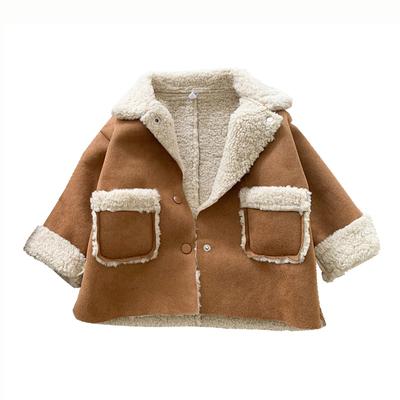 Faux Fur Kids Winter Jacket Lamb Wool Thicken Children Outerwear Coats for Girls Boys Fashion Autumn Baby Top Clothes