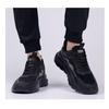 Herren Wasserdicht Höhe Steigernd Freizeit Schuhe Frühling Schwarz Leder Weiche Dicke Sohle Vielseitige Sneaker