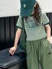 2026 Sommer Koreanischer Stil Sportliche Cargohose & T-Shirt Zweiteiliges Set für Mädchen