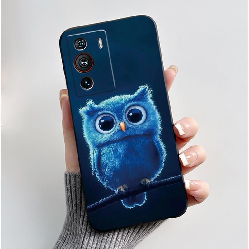 Casing For ZTE Nubia Z40 Pro Case Aesthetic Luxury Cute Cool Boys Girls Cover Black Matte Soft TPU Silicon Shockproof Phone Case