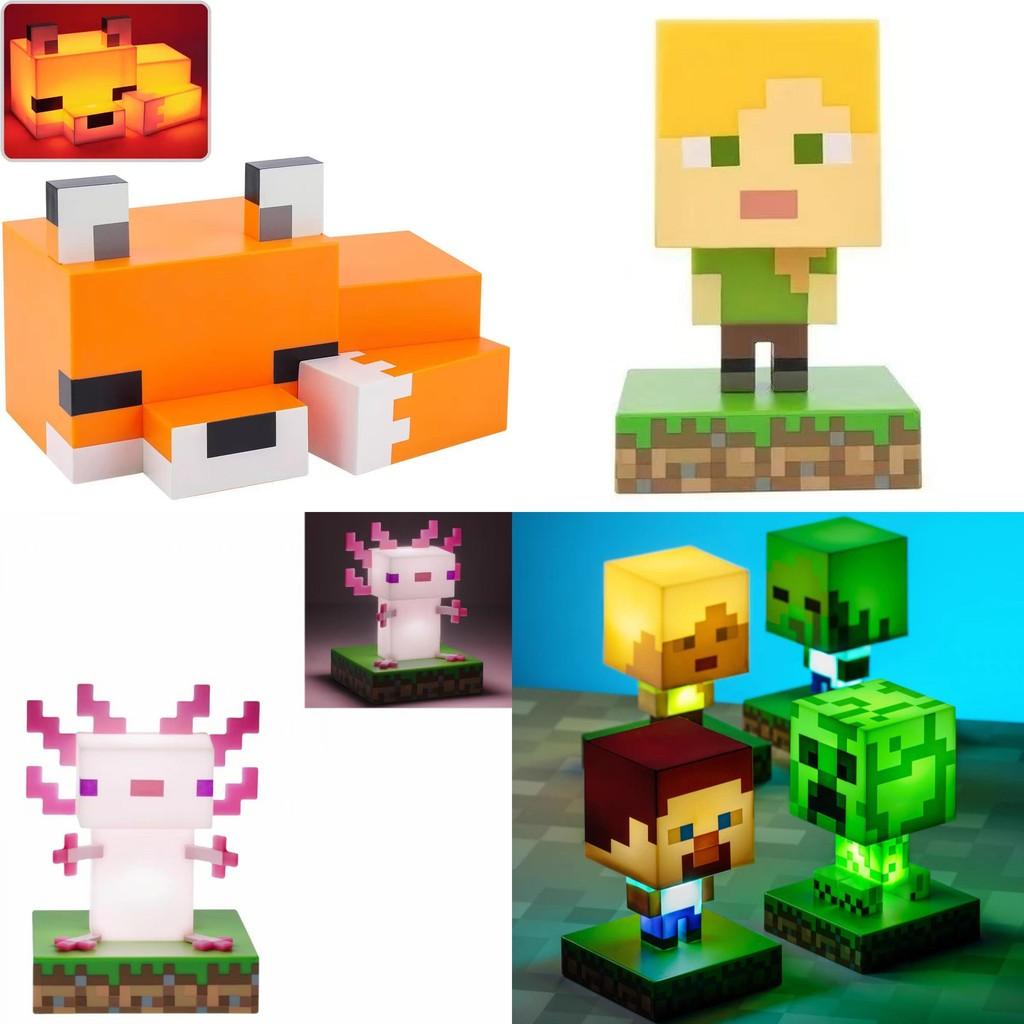 Minecraft 3d Character Night Light With Led Glow For Kids Bedroom Decor
