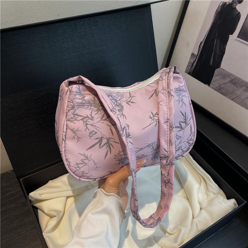 

Премиальное чувство и красота повседневная практичная сумка новая свежая сумка через плечо под мышку модная сумочка фиолетовый