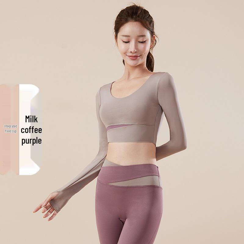 

Цветной бесшовный быстросохнущий комплект для йоги: Дышащая спортивная одежда с ощущением обнаженности для женщин Extra Extra Large