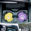 1 Pair Car Coasters Cup Dog paw print Mat Universal Holder Anti Slip Bottle Pad Insert Pads Most Water Cups Car Accessories