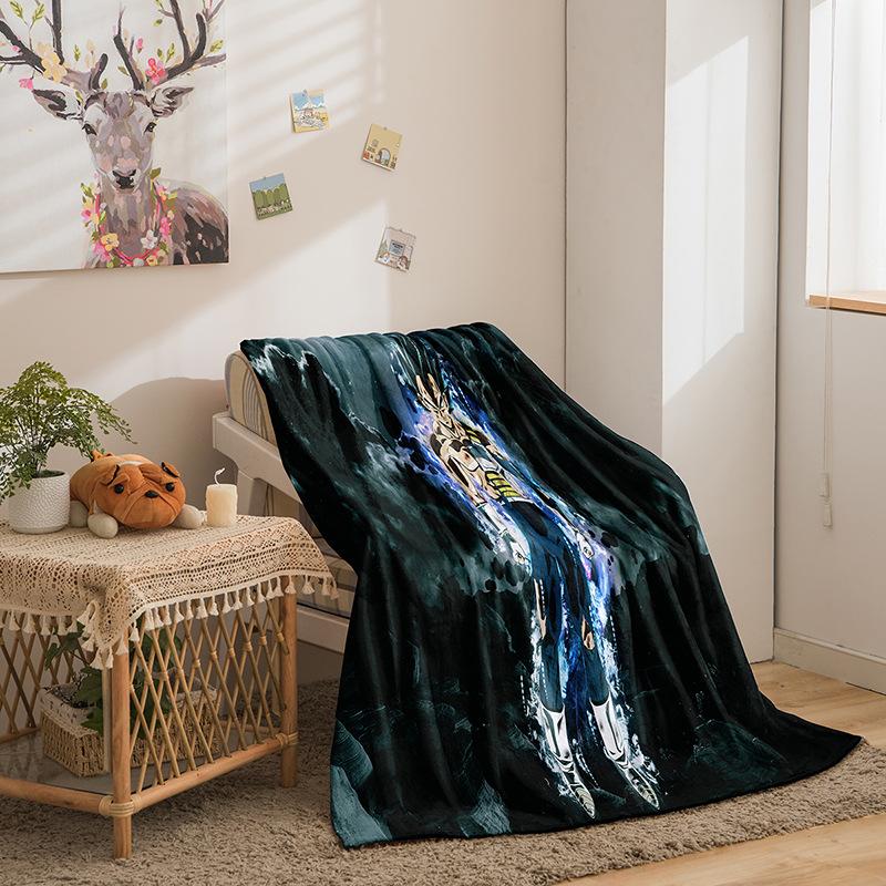 Dragon Ball Sunman Series Flannel Fleece Blanket 3D Printed Sofa Blanket Thickened Blanket