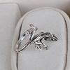 Snake-shaped female lizard niche design exquisite open index finger ring light luxury ring