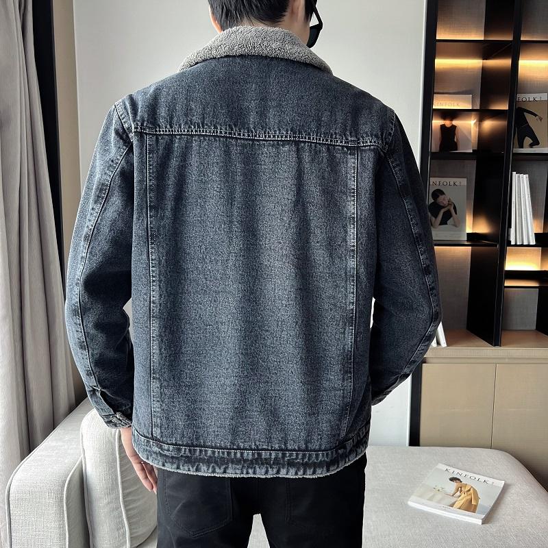 2024 Mens Denim Jacket Autumn Winter Men Military Jeans Jacket Men Thick Fleece Warm Bomber Army Jackets Outwear Coats 5XL