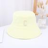 Lovers Summer Spring Sunscreen Fisherman Hat Solid Color C Letter Literary Hat