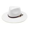 Men'S And Women'S Hats, Hemmed Woolen Top Hats, Flat Brims, Large Edges, Straight Edge Jazz Hats.