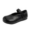 Classmate 2025 Spring and Autumn New Korean Edition Girls Middle School and Older Children Round Head Leather Shoes Girls Versatile Princess Shoes Tid