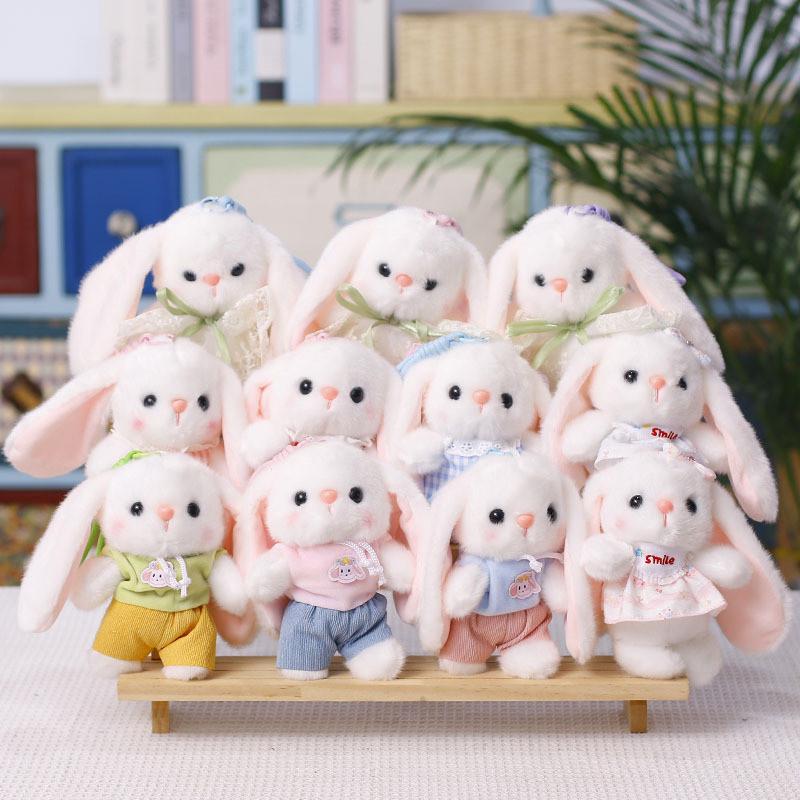 Plush Bunny Hanging Decor With Flower Dress For Kids Gift