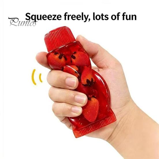 TPR Stress Toy Clear Toothpaste Tube Squeeze Toy, Relief Star Glitter Slow Rising Soft Transparent Sensory Anti-stress Hand