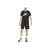 Nike Logo Print Round Neck Casual Pullover Short Sleeve T-Shirt Men Tops Black DZ2707-010