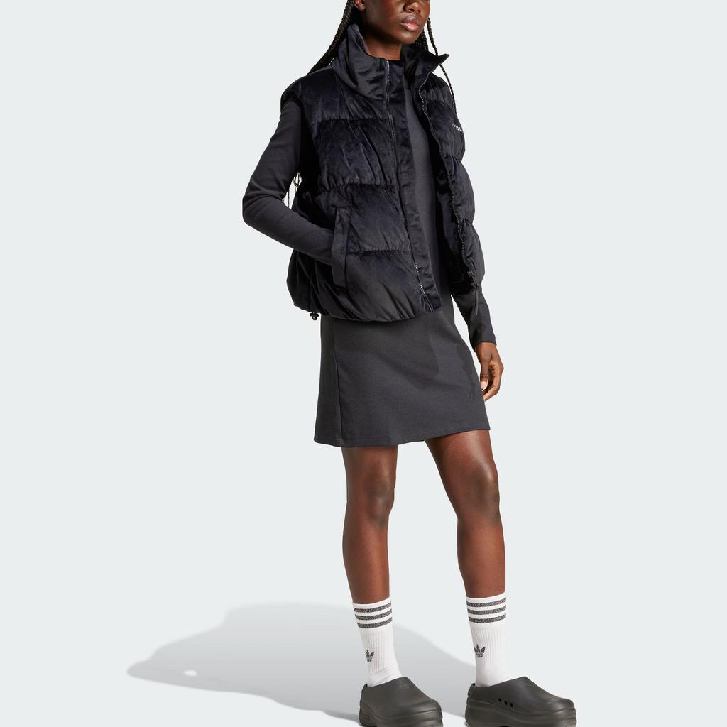 Adidas Originals Regen Velvet Down Vest Women Vests Black JE7217