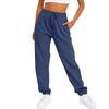 2025 Autumn/Winter Casual High Waist Elastic Drawstring Sweatpants with Pockets