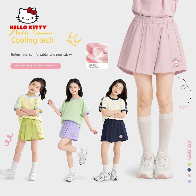 My Melody Girls' Shorts 2026 New Summer Children's Skirt Pants Stylish Fashionable Big Girl Short Skirt Girls' Knee-Length Shorts