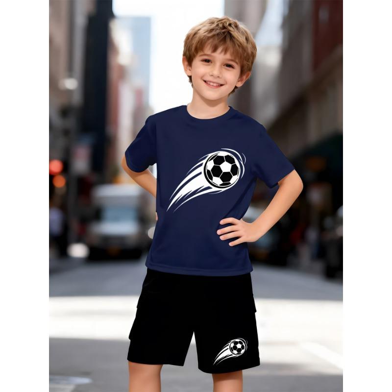 Summer 2025 Bestseller Youthful and Energetic Street Casual Fashion 3D Letter Pattern Printed Comfortable Children's Set