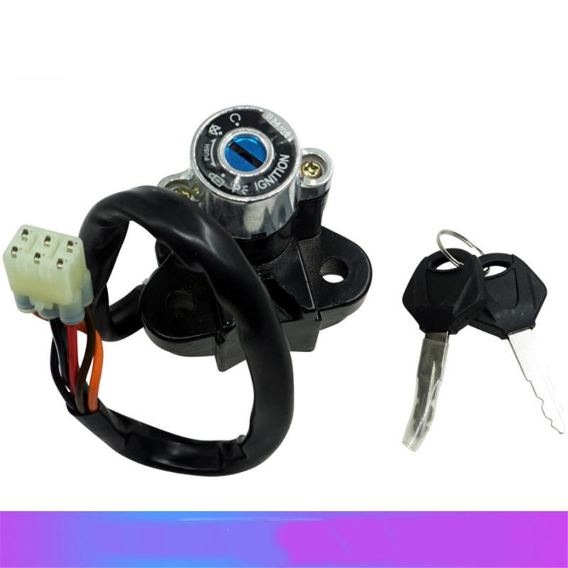 Universal Motorcycle Modified Ignition Lock Switch W/2 Keys For Kawasaki Yamaha
