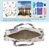 Large Size Fabric Knitting Needles Storage Bag Woven Design Flower Sewing Accessories Organizer Organizer Bag Household Storage