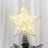 Christmas Tree Topper Star Decoration with Lights for Holiday Home Decor Festive Ornaments and Hanging Accessories