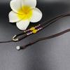 Verstellbares handgewebtes goldenes Anhänger-Lanyard mit Maisseil und Dongling-Jaspis