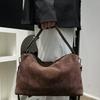 Fashionable Frosted Leather Shoulder Bag, Simple and Trendy, Versatile Handbag for Women