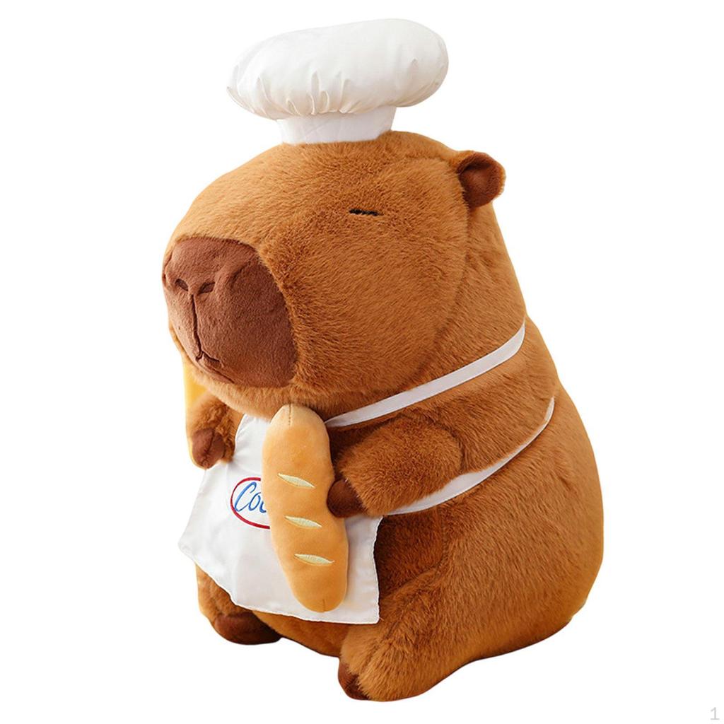 Capybara Plush Doll Chef Toy Stuffed Animal for Kids Adults
