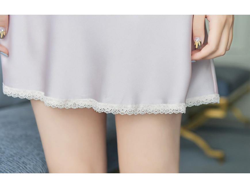 New Lace Silk Women's Two-Piece Nightgown & Robe Set – Long Sleeve, Sexy Summer Pajamas