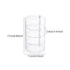 Transparent Rotating Dustproof Jewelry Box Multilayer Bracelet Earring Hairpin Jewelry Display Rack Storage Box Organizer Case