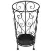 VidaXL Regenschirmständer Vintage-Stil Metall 26 x 46 cm Schwarz