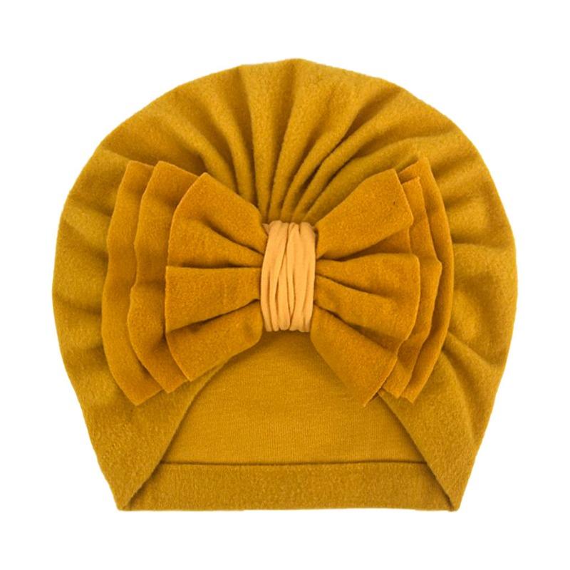 New baby products, baby bow headscarf hat, children's autumn and winter warm hat, girls' hat