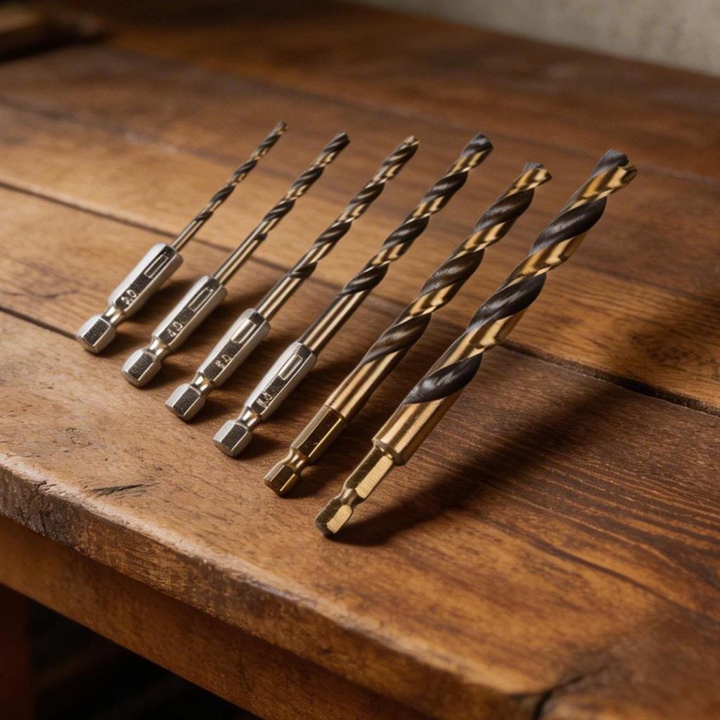 6pcs HSS Drill Bits with 1/4 Inch Hex Shank 3 4 5 6 8 10mm for DIY Drilling