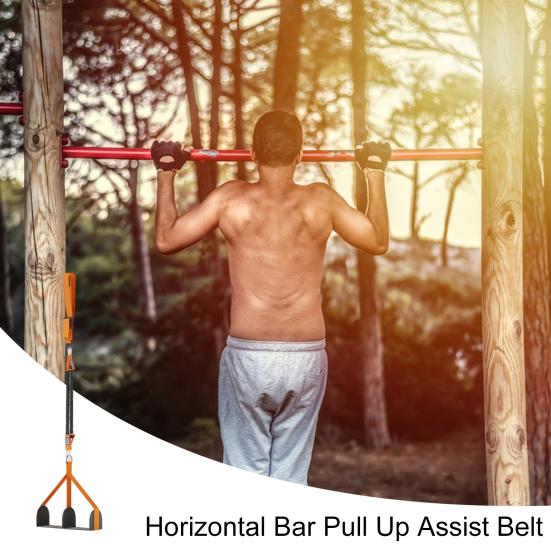 Pull-Up Assistance Band Adjustable Men Women Pull-Up Assist Belt Strap Home Gym Workout Strength Training Horizontal Bar Elastic Resistance Band