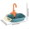 Children's Role Play Kitchen Sink Toys Set with Water Cycle System