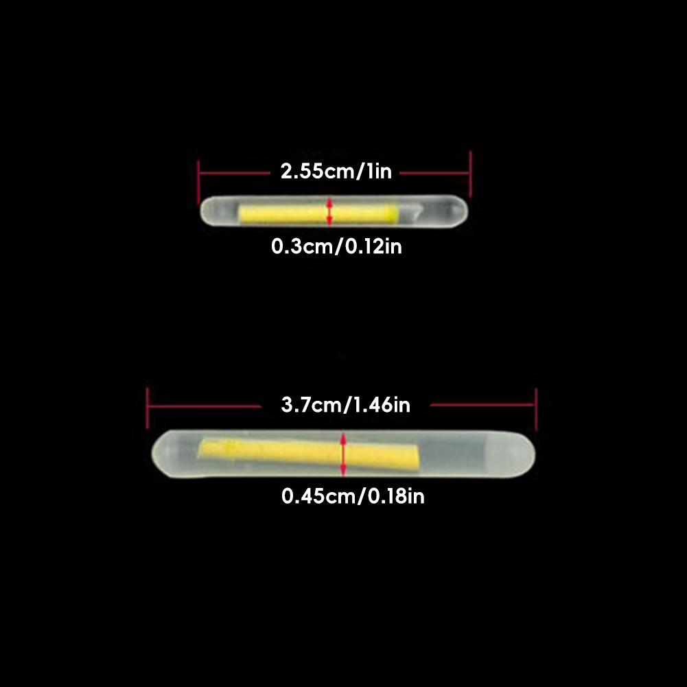 5PCS/Pack Fishing Glow Sticks 15M/30M Viewing Distance With Rubber Tube And Luminous Cap Night Fishing Equipment
