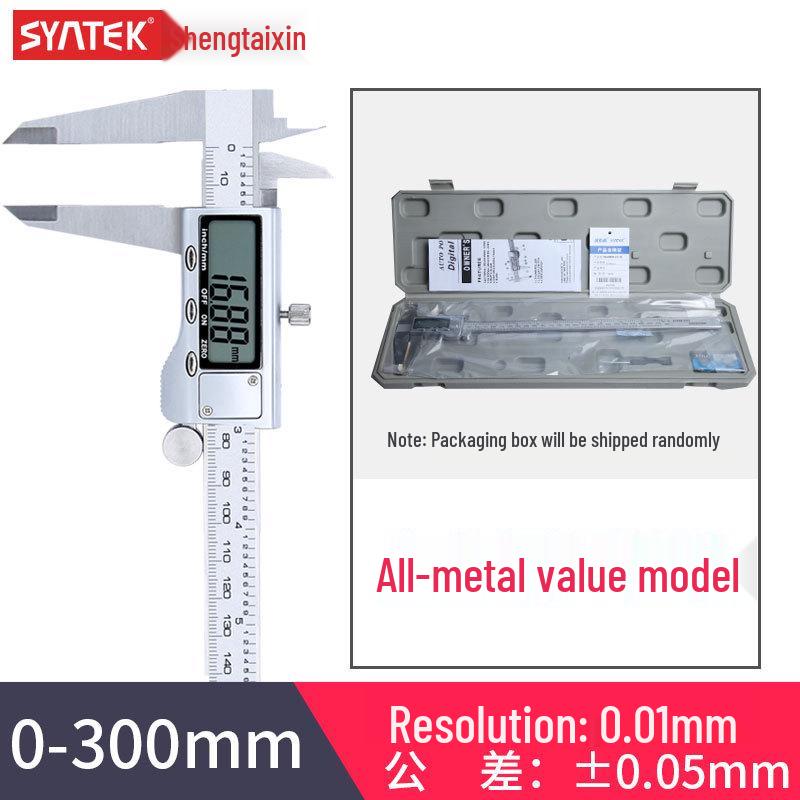 Șubler digital Vernier din oțel inoxidabil de înaltă precizie Syntek 0-150/200/300mm