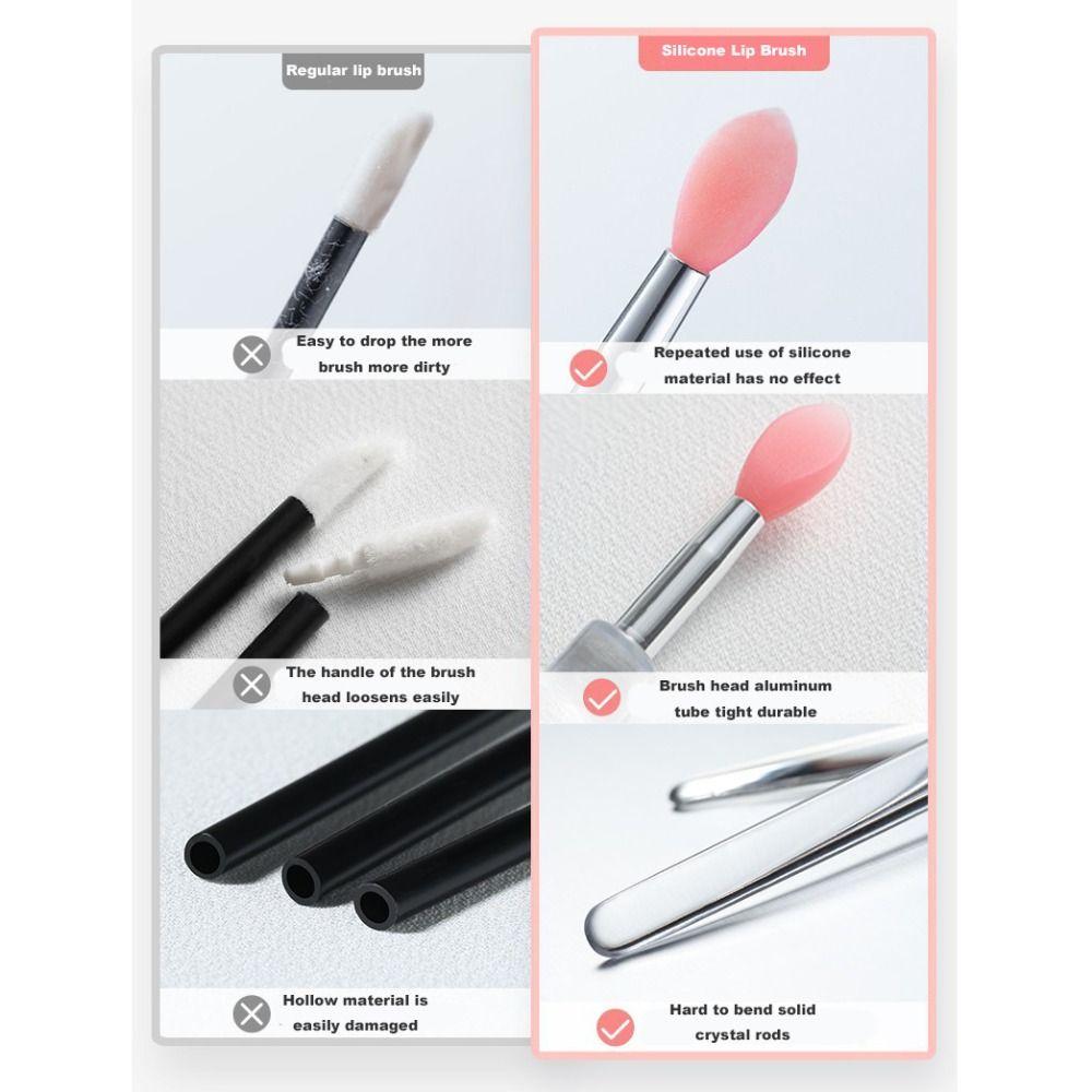 Tools Concealer Lip Mask Brushes Lip Brushes with Protect Cap Makeup Brushes Lipstick Applicators
